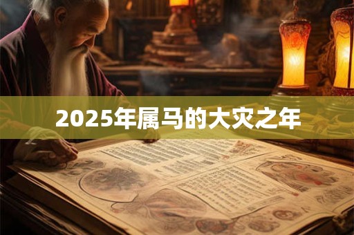 2025年属马的大灾之年