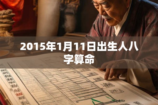 2015年1月11日出生人八字算命