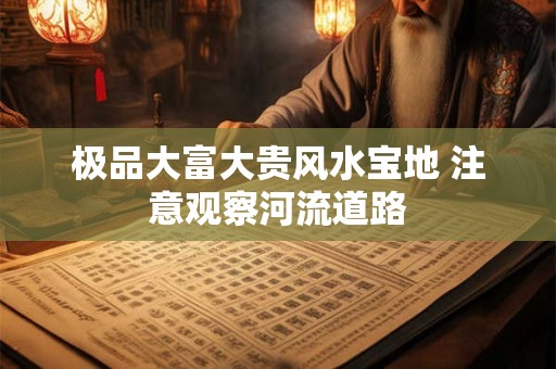极品大富大贵风水宝地 注意观察河流道路