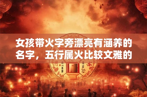 女孩带火字旁漂亮有涵养的名字，五行属火比较文雅的字