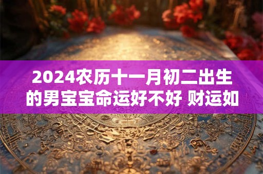 2024农历十一月初二出生的男宝宝命运好不好 财运如何