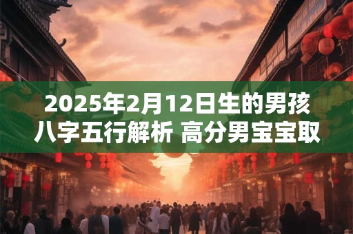 2025年2月12日生的男孩八字五行解析 高分男宝宝取名字