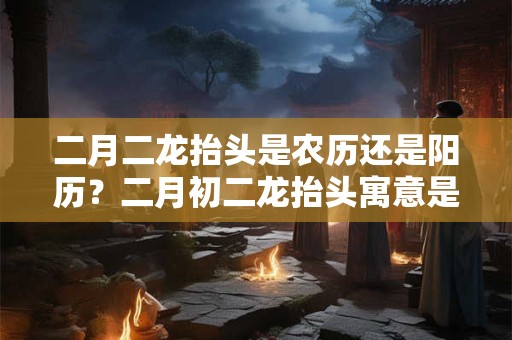 二月二龙抬头是农历还是阳历？二月初二龙抬头寓意是什么？