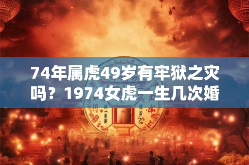 74年属虎49岁有牢狱之灾吗?1974女虎一生几次婚姻? 74年属虎49岁有牢狱之灾吗?1974女虎一生几次婚姻?