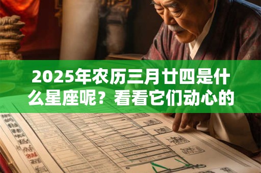 2025年农历三月廿四是什么星座呢？看看它们动心的表现。