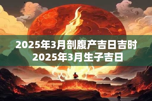 2026年3月剖腹产吉日吉时 2026年3月生子吉日