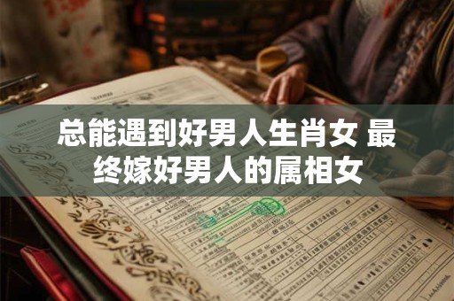 总能遇到好男人生肖女 最终嫁好男人的属相女