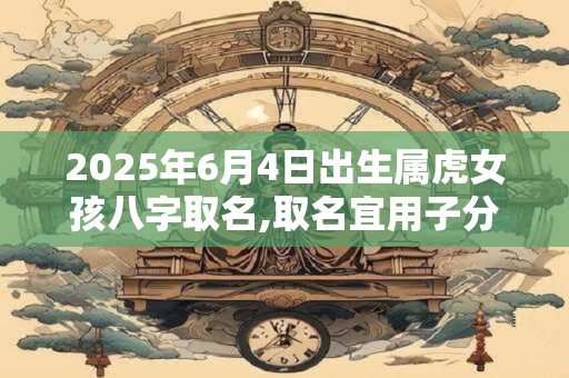 2025年6月4日出生属虎女孩八字取名,取名宜用子分享