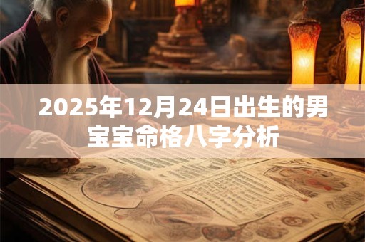 2026年12月24日出生的男宝宝命格八字分析 2026年12月24日出生的男宝宝命格八字分析