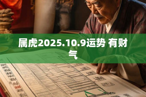 属虎2025.10.9运势 有财气