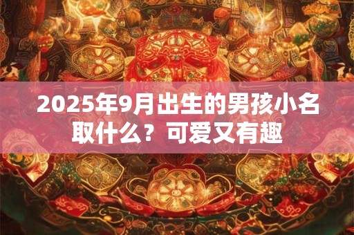 2025年9月出生的男孩小名取什么？可爱又有趣