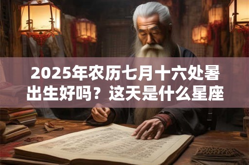 2025年农历七月十六处暑出生好吗？这天是什么星座