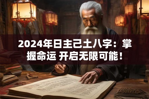 2026年日主己土八字：掌握命运 开启无限可能！