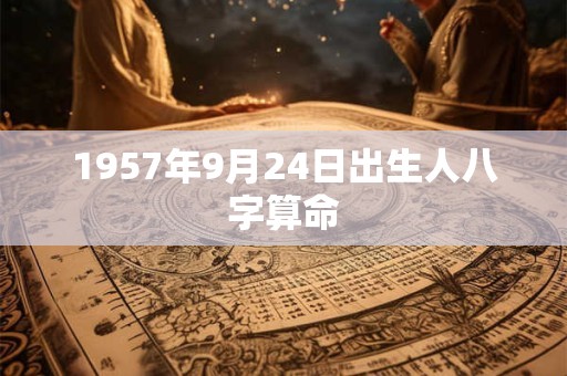 1957年9月24日出生人八字算命