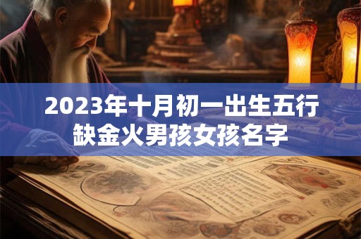 2023年十月初一出生五行缺金火男孩女孩名字