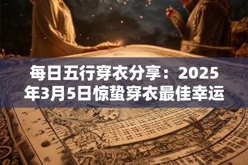 每日五行穿衣分享：2025年3月5日惊蛰穿衣最佳幸运色