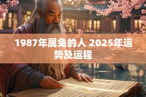 1987年属兔的人 2025年运势及运程