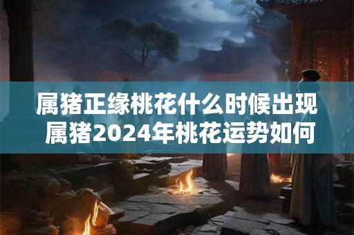 属猪正缘桃花什么时候出现 属猪2024年桃花运势如何