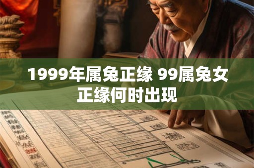 1999年属兔正缘 99属兔女正缘何时出现