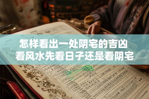 怎样看出一处阴宅的吉凶 看风水先看日子还是看阴宅