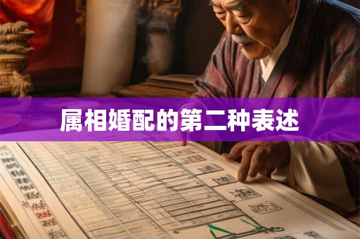属相婚配的第二种表述