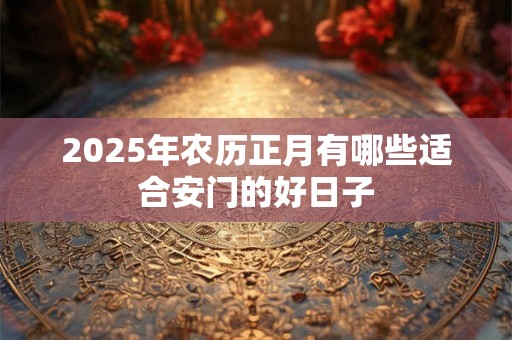 2025年农历正月有哪些适合安门的好日子