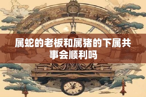 属蛇的老板和属猪的下属共事会顺利吗