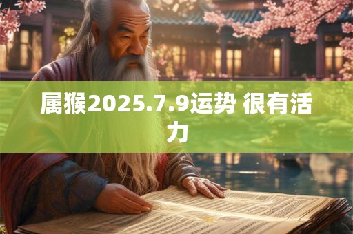 属猴2025.7.9运势 很有活力