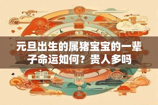 元旦出生的属猪宝宝的一辈子命运如何？贵人多吗