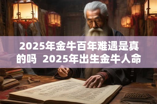 2025年金牛百年难遇是真的吗  2025年出生金牛人命运