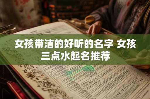 女孩带洁的好听的名字 女孩三点水起名推荐