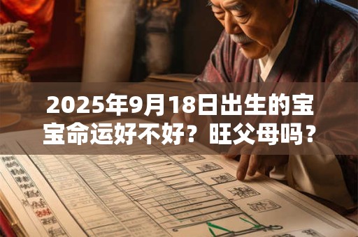 2025年9月18日出生的宝宝命运好不好？旺父母吗？