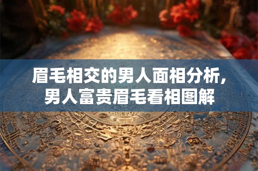 眉毛相交的男人面相分析,男人富贵眉毛看相图解