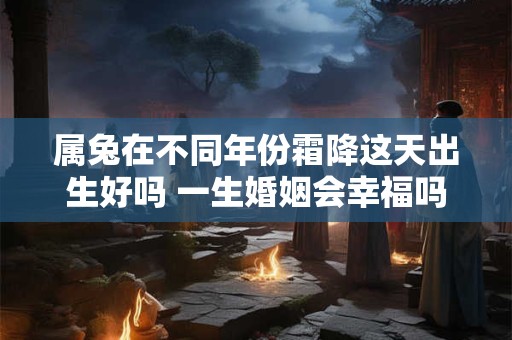 属兔在不同年份霜降这天出生好吗 一生婚姻会幸福吗