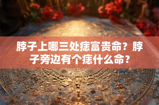 脖子上哪三处痣富贵命？脖子旁边有个痣什么命？