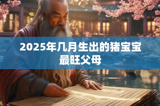 2025年几月生出的猪宝宝最旺父母