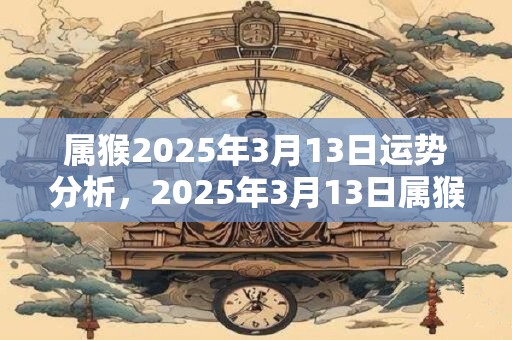 属猴2025年3月13日运势分析，2025年3月13日属猴运气详解