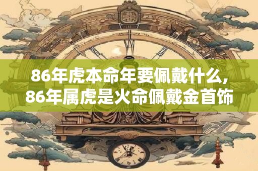 86年虎本命年要佩戴什么,86年属虎是火命佩戴金首饰