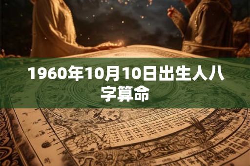 1960年10月10日出生人八字算命