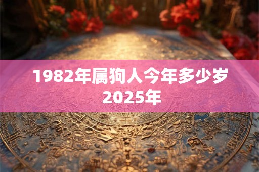 1982年属狗人今年多少岁 2025年