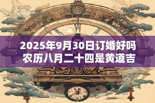 2025年9月30日订婚好吗 农历八月二十四是黄道吉日吗