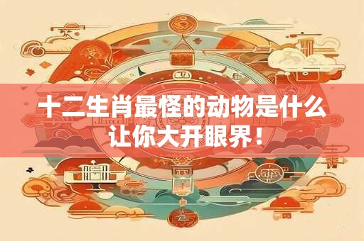 十二生肖最怪的动物是什么 让你大开眼界！