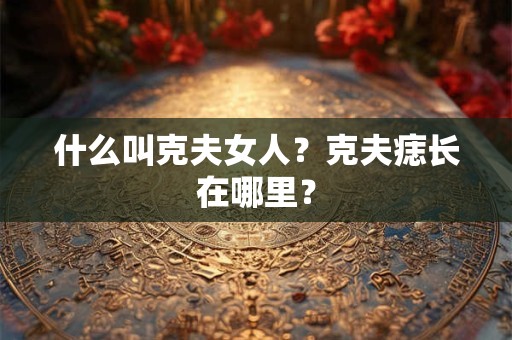 什么叫克夫女人?克夫痣长在哪里? 什么叫克夫女人?克夫痣长在哪里?