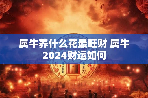 属牛养什么花最旺财 属牛2024财运如何