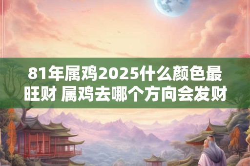 81年属鸡2025什么颜色最旺财 属鸡去哪个方向会发财