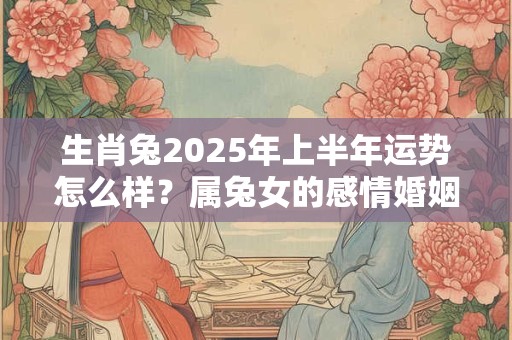 生肖兔2025年上半年运势怎么样?属兔女的感情婚姻运程 生肖兔2025年上半年运势怎么样?属兔女的感情婚姻运程