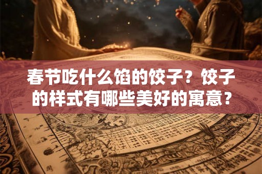 春节吃什么馅的饺子？饺子的样式有哪些美好的寓意？