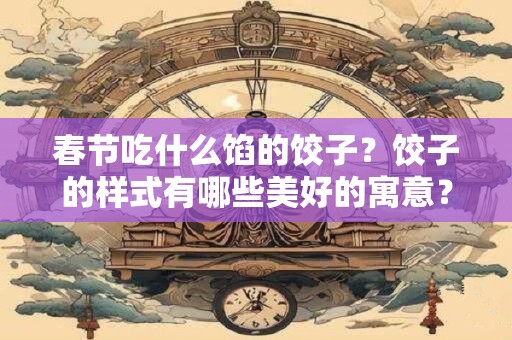 春节吃什么馅的饺子？饺子的样式有哪些美好的寓意？