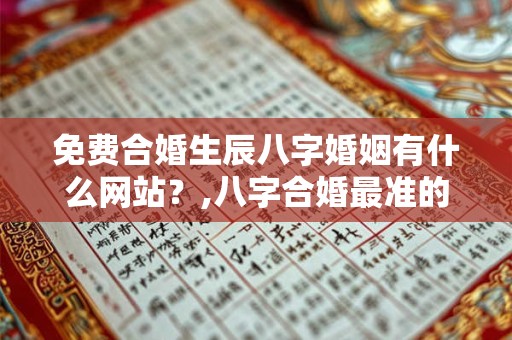 免费合婚生辰八字婚姻有什么网站？,八字合婚最准的免费网站