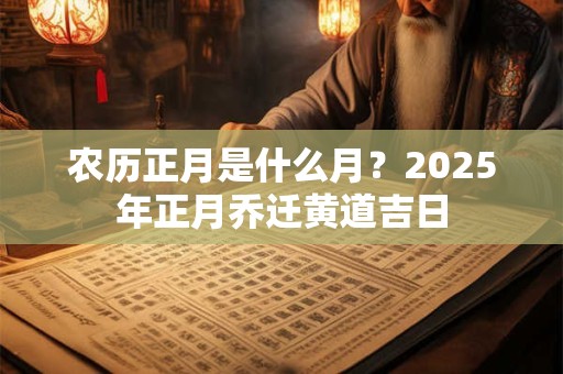 农历正月是什么月？2025年正月乔迁黄道吉日